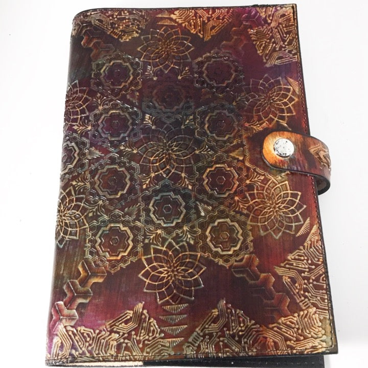 Stamped Leather Journal - Geometric