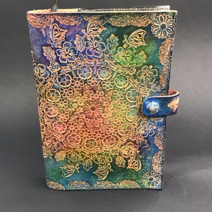 Stamped Leather Journal - Dragonflies