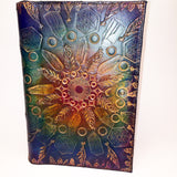 Stamped Leather Journal - Feathers