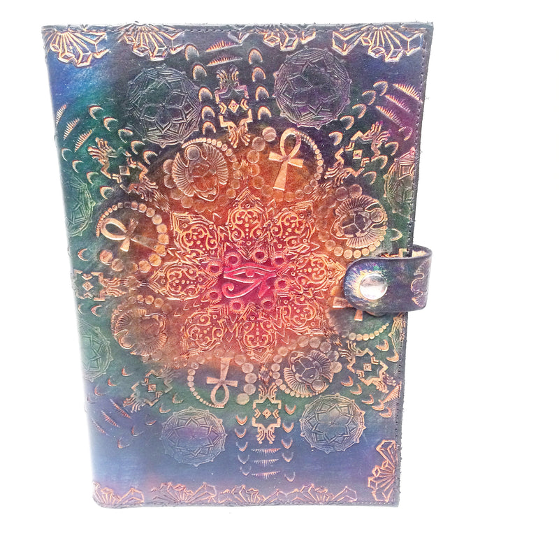 Stamped Leather Journal - Scarab