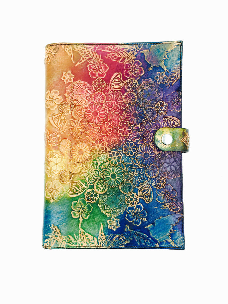 Stamped Leather Journal - Floral 