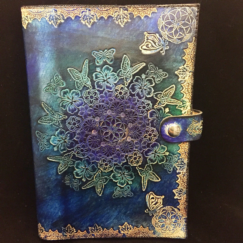 Stamped Leather Journal - Butterflies 