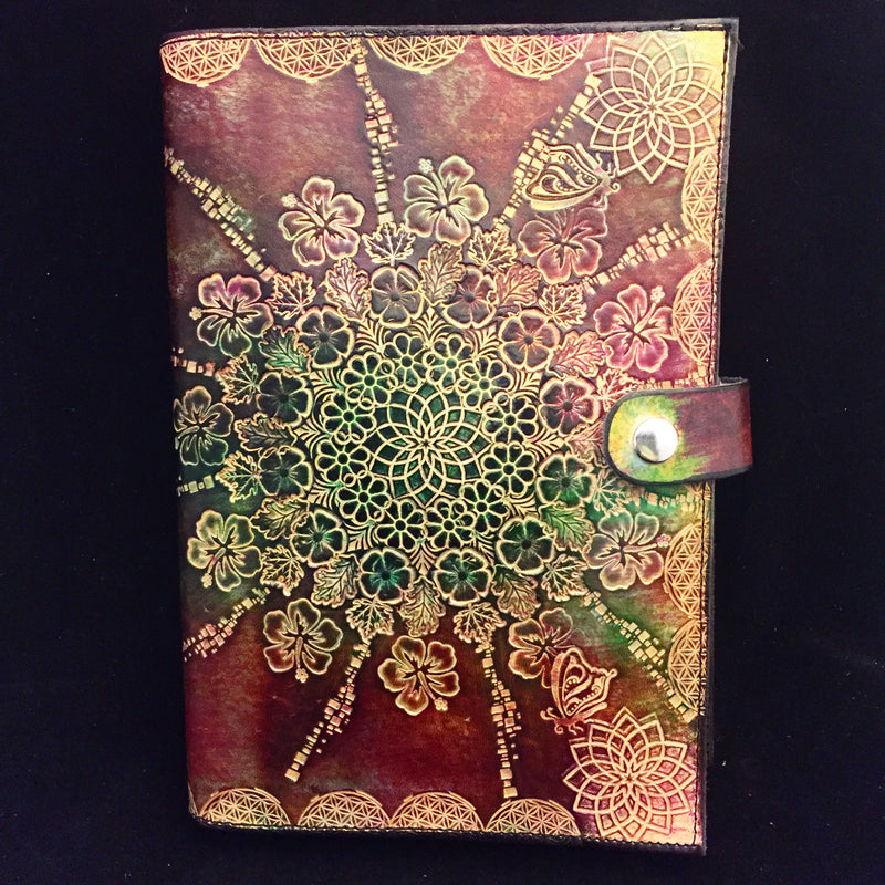 Stamped Leather Journal - Floral 