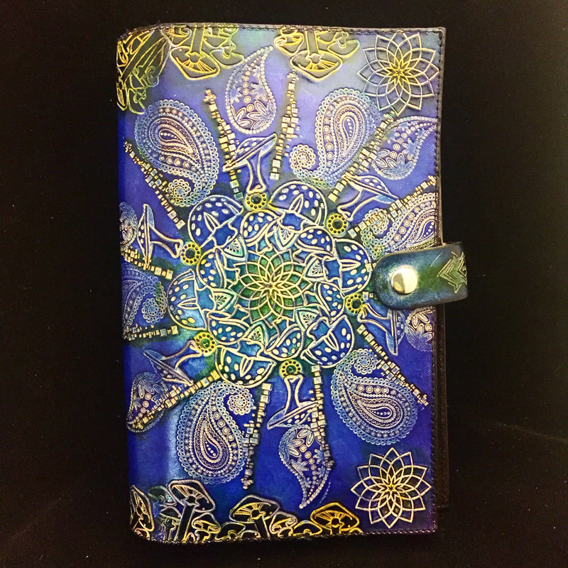 Stamped Leather Journal - Paisley 