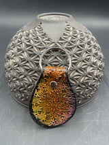 Stamped Leather Keychain -Retti Mandala